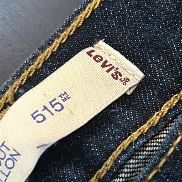 Levi’s 515 Bootcut Midrise Jeans Women’s Dark Wash Denim - Picture 14 of 15